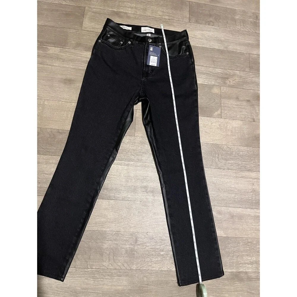 Universal Thread Women's Mid-Rise 80's Slim Fit Jeans Black Size 6R - Picture 6 of 8